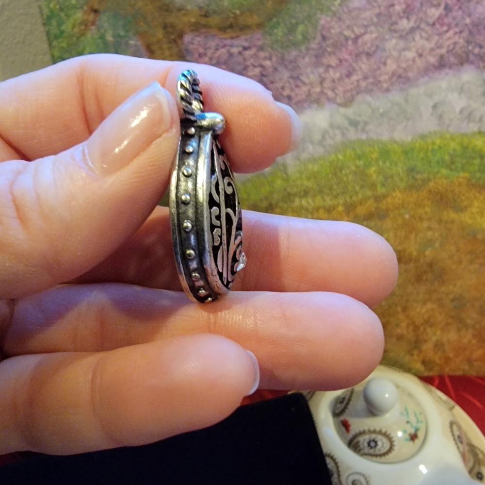 Grace Adele Teardrop Pendant With Rhinestone - image 8